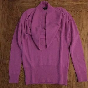 Pretty pink Ann Taylor cowl-neck sweater